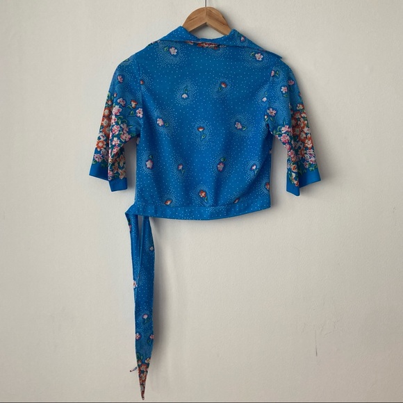 COPY - Vintage Homemade crop tie top - Picture 2 of 3